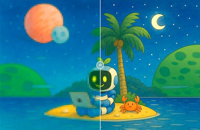 High-precision AI image upscaler that enhances any photo with stunning clarity and detail. Optimized for portraits and faces, it restores textures and sharpness for lifelike results.